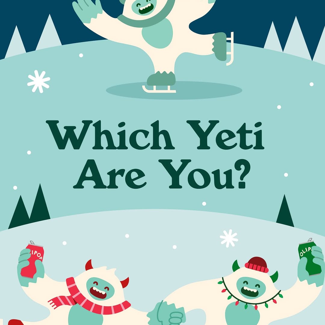 Which Yeti are you this holiday season? Press + hold or screenshot to find your match, then share your Yeti twin in the comments 👇