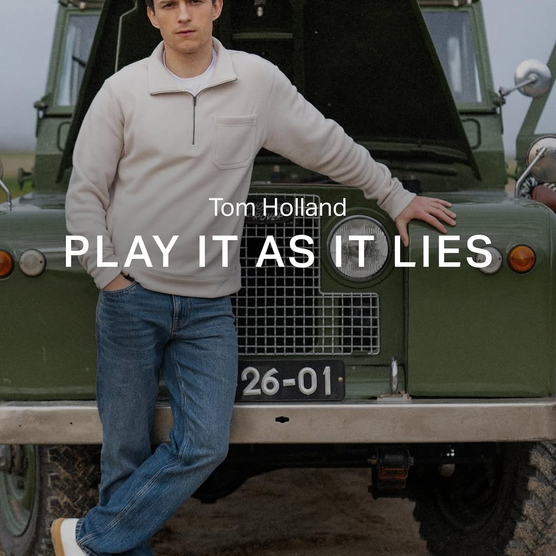 Welcome to our new Vuori partner, @tomholland2013. 

At Vuori, we believe in a different way of getting there—not forcing the path forward, but trusting it as it unfolds. Tom moves the same way. It’s that mindset that makes him a natural partner for us, and we’re excited for what’s ahead.
 
Our new short, Play It As It Lies, starring Tom, is out now. A reminder that the reroute is where the game, and life, really opens up.