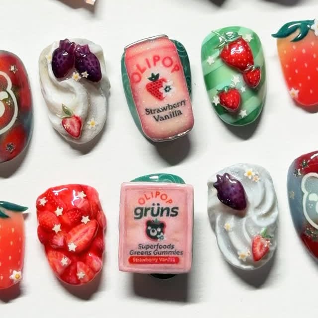 it’s true… your favs @drinkolipop & @grunsdaily are teaming up 🍓✨
-
inspired by OLIPOP’s iconic strawberry vanilla soda, grüns’ new green gummy is about to make your daily vitamins taste like a sweet treat!! (maybe even as sweet as these nails hehe🤍)
#olipop #gruns #nailart #nailinspo
